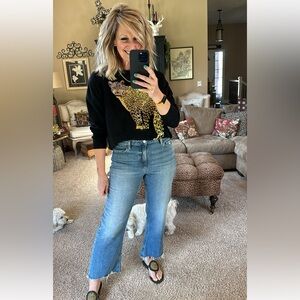 PAIGE Light Blue Flare Jeans
